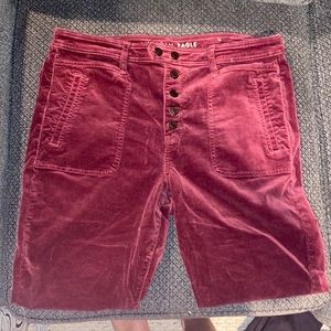 Maroon AE corduroy jeans